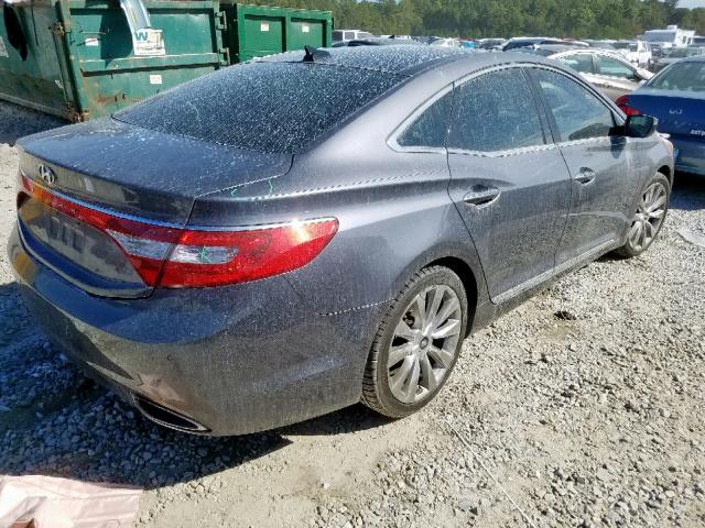 KMHFH4JG4CA122974 - 2012 HYUNDAI AZERA GLS GRAY photo 4