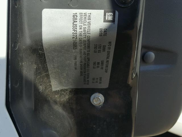 1G8AJ55F37Z145965 - 2007 SATURN ION LEVEL WHITE photo 10