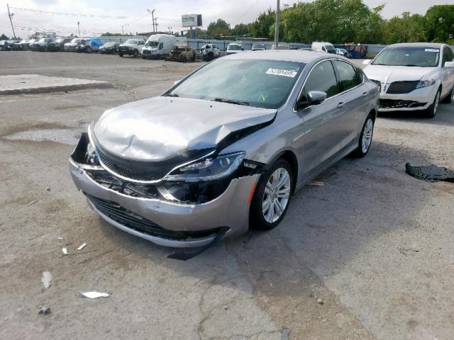 1C3CCCFB7FN698105 - 2015 CHRYSLER 200 LX GRAY photo 2