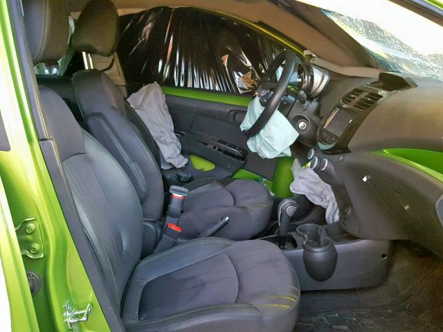 KL8CD6S96EC510366 - 2014 CHEVROLET SPARK 1LT GREEN photo 5