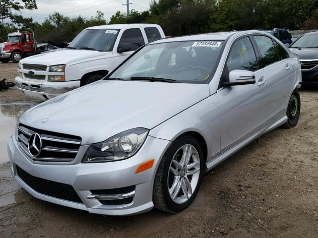 WDDGF4HB1DR271036 - 2013 MERCEDES-BENZ C 250 SILVER photo 2