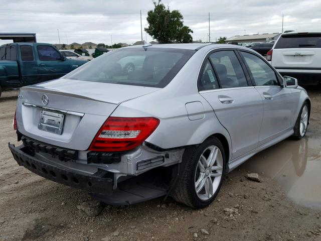 WDDGF4HB1DR271036 - 2013 MERCEDES-BENZ C 250 SILVER photo 4