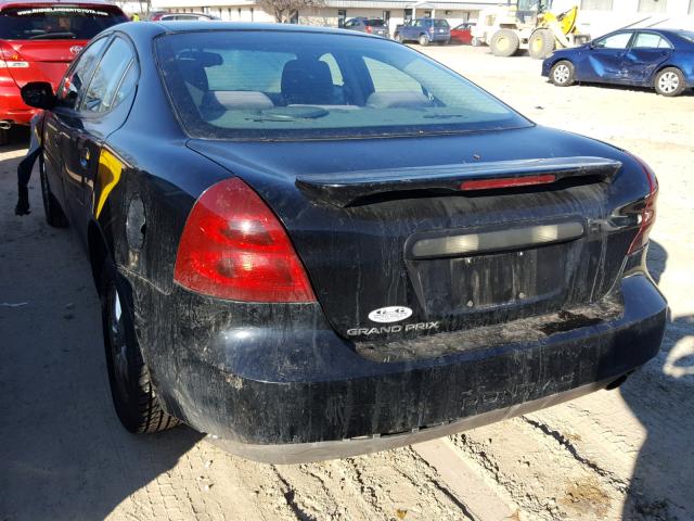 2G2WP522051275577 - 2005 PONTIAC GRAND PRIX Սև լուսանկար 3