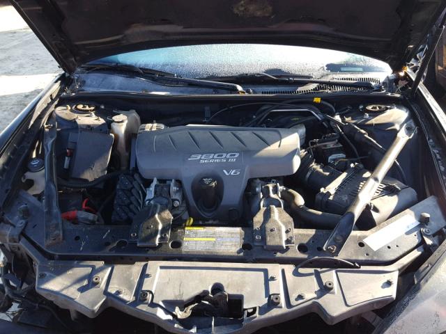 2G2WP522051275577 - 2005 PONTIAC GRAND PRIX Սև լուսանկար 7