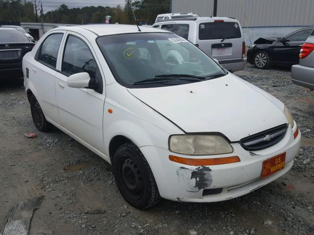 KL1TD52604B116722 - 2004 CHEVROLET AVEO WHITE photo 1