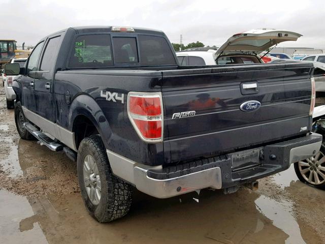 1FTFW1EV6AKE28289 - 2010 FORD F150 SUPER BLACK photo 3