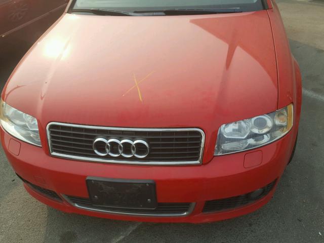 WAULT68E24A269475 - 2004 AUDI A4 3.0 QUA RED photo 7