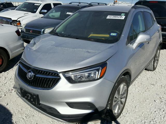 KL4CJASB4HB086261 - 2017 BUICK ENCORE PRE SILVER photo 2