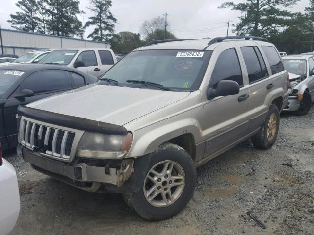 1J4GX48S24C155218 - 2004 JEEP GRAND CHER TAN photo 2