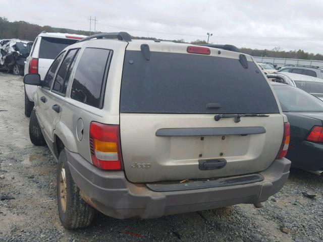 1J4GX48S24C155218 - 2004 JEEP GRAND CHER TAN photo 3