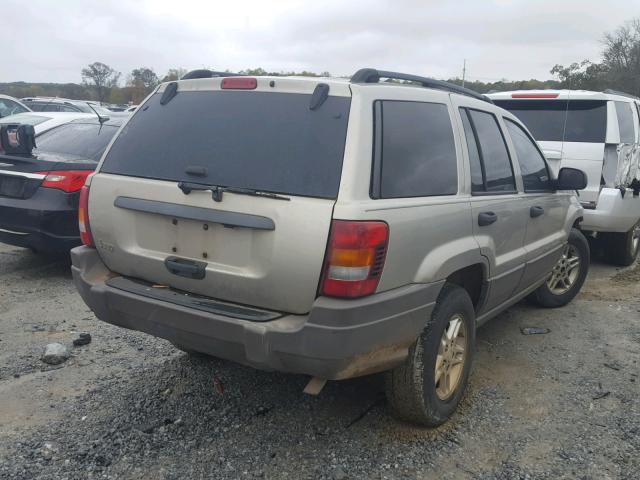 1J4GX48S24C155218 - 2004 JEEP GRAND CHER TAN photo 4