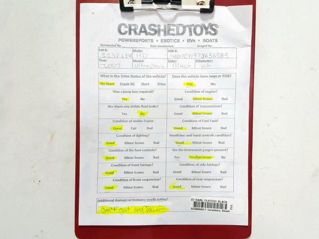 1HD1FC4197Y656585 - 2007 HARLEY-DAVIDSON FLHTCUI BLACK photo 20