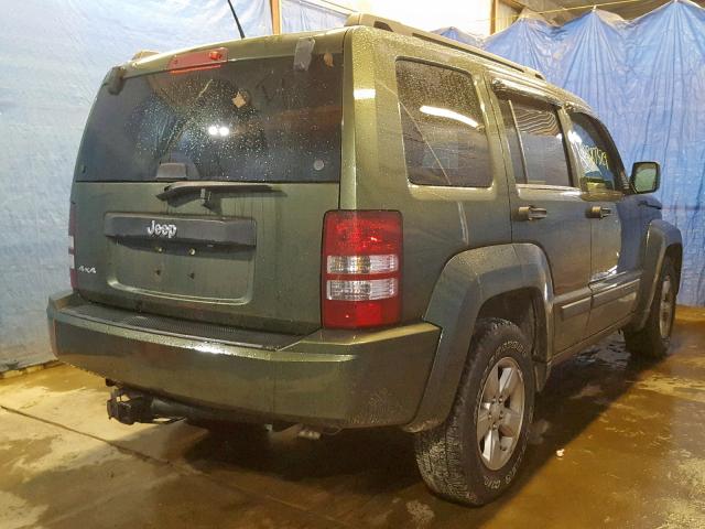 1J8GN28K19W512273 - 2009 JEEP LIBERTY SP GREEN photo 4