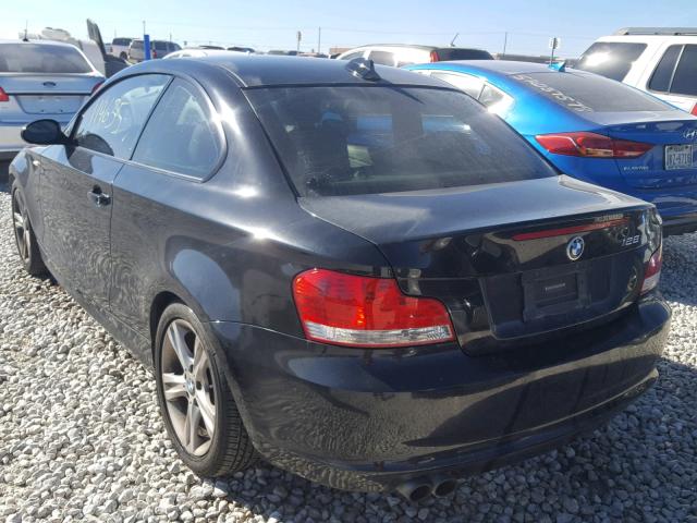 WBAUP73559VK76183 - 2009 BMW 128 I BLACK photo 3