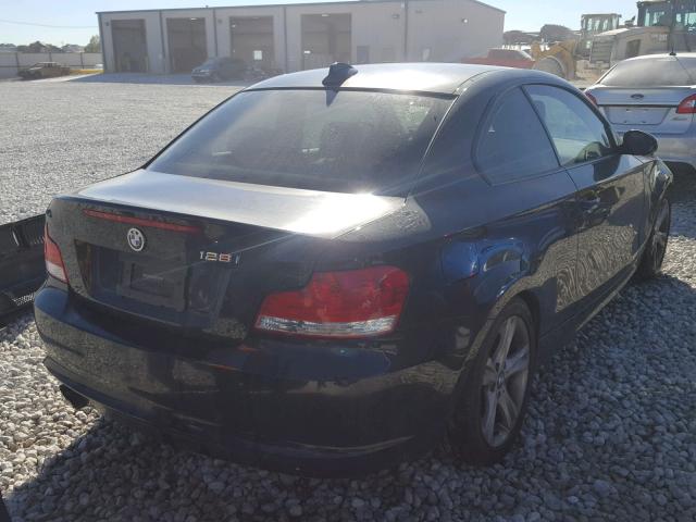 WBAUP73559VK76183 - 2009 BMW 128 I BLACK photo 4