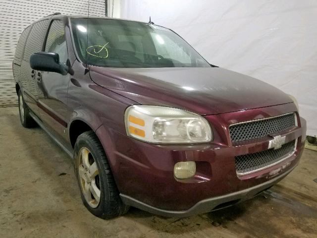 1GNDV33W17D145207 - 2007 CHEVROLET UPLANDER L MAROON photo 1