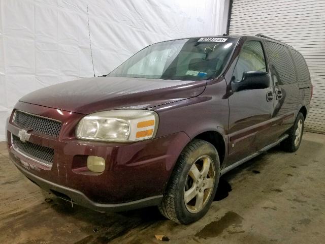 1GNDV33W17D145207 - 2007 CHEVROLET UPLANDER L MAROON photo 2