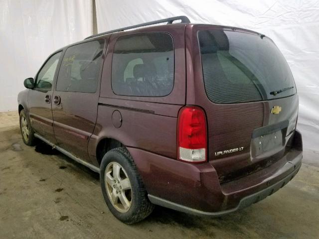 1GNDV33W17D145207 - 2007 CHEVROLET UPLANDER L MAROON photo 3