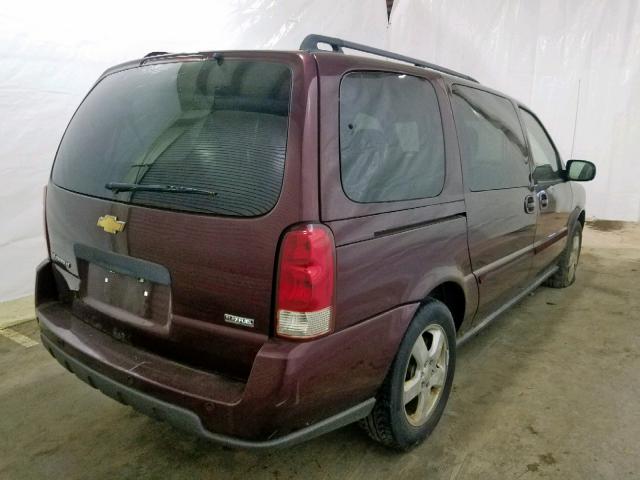 1GNDV33W17D145207 - 2007 CHEVROLET UPLANDER L MAROON photo 4