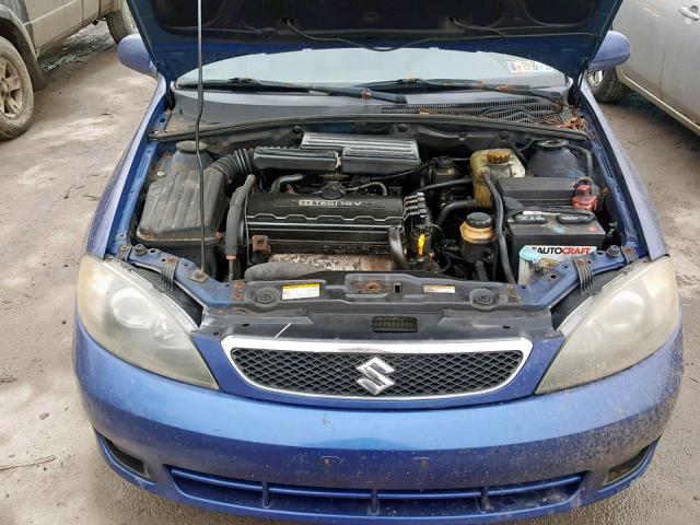 KL5JD66Z85K109924 - 2005 SUZUKI RENO S BLUE photo 7