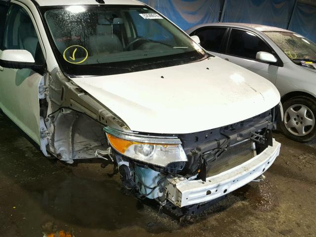 2FMDK3JC8DBA89953 - 2013 FORD EDGE SEL WHITE photo 9