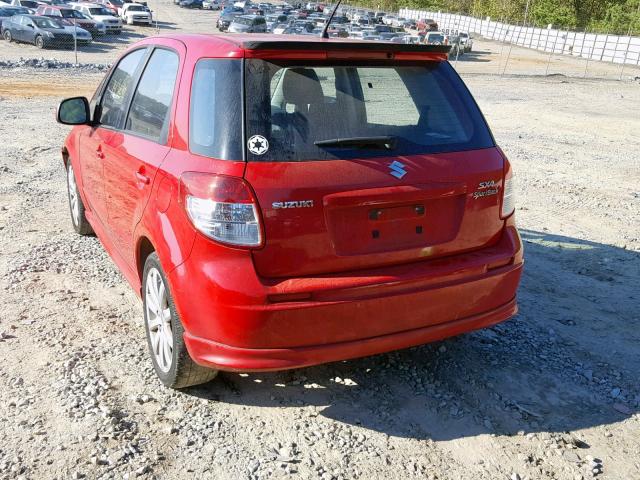 JS2YA5A53C6300727 - 2012 SUZUKI SX4 RED photo 3