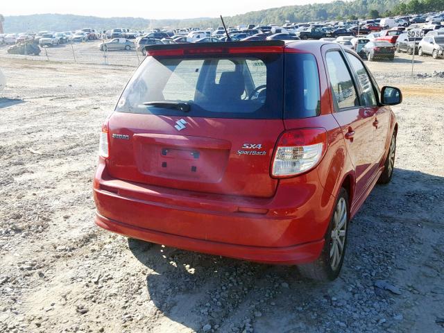 JS2YA5A53C6300727 - 2012 SUZUKI SX4 RED photo 4