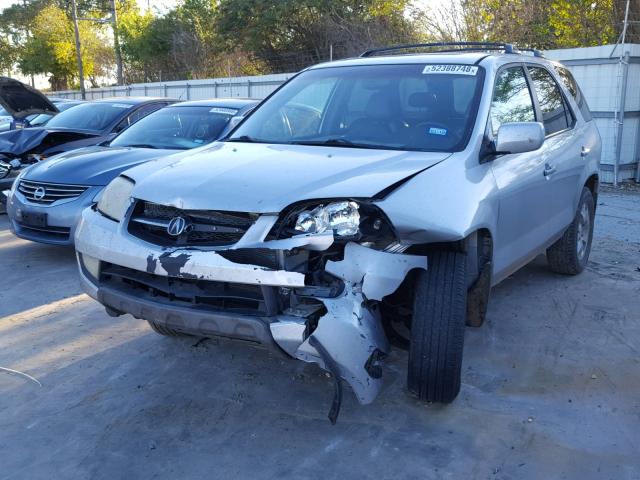 2HNYD18812H534429 - 2002 ACURA MDX TOURIN SILVER photo 2