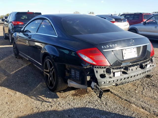 WDDEJ71X08A015553 - 2008 MERCEDES-BENZ CL 550 BLACK photo 3