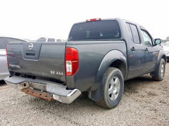 1N6AD07W15C458460 - 2005 NISSAN FRONTIER C GRAY photo 4