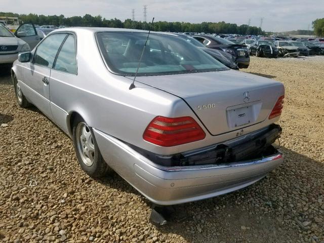 WDBGA70G0VA368843 - 1997 MERCEDES-BENZ S 500 GRAY photo 3