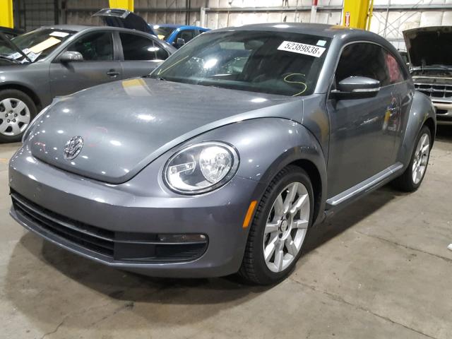 3VWJP7AT1CM629170 - 2012 VOLKSWAGEN BEETLE GRAY photo 2