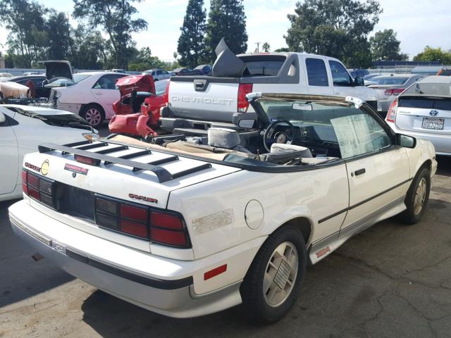 1G1JF31W6J7149215 - 1988 CHEVROLET CAVALIER Z WHITE photo 4