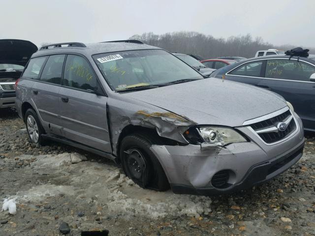 4S4BP60CX87353295 - 2008 SUBARU OUTBACK SILVER photo 1