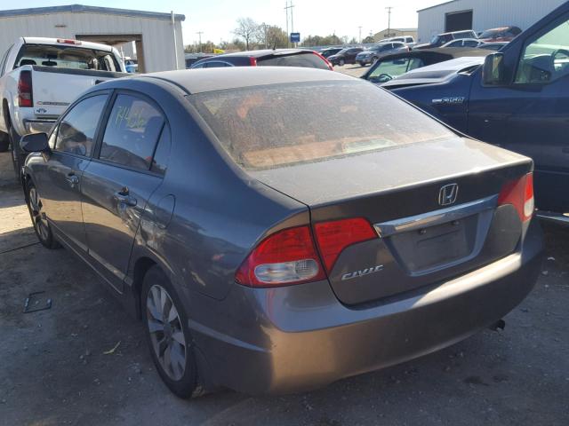 1HGFA16939L028794 - 2009 HONDA CIVIC EXL GRAY photo 3