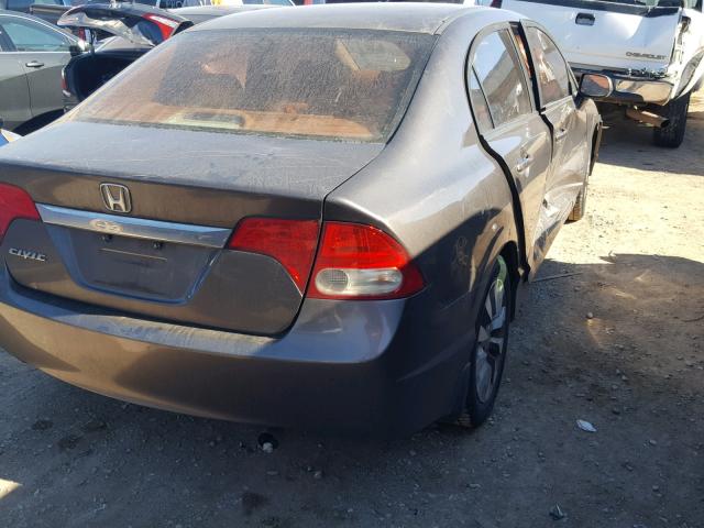 1HGFA16939L028794 - 2009 HONDA CIVIC EXL GRAY photo 4