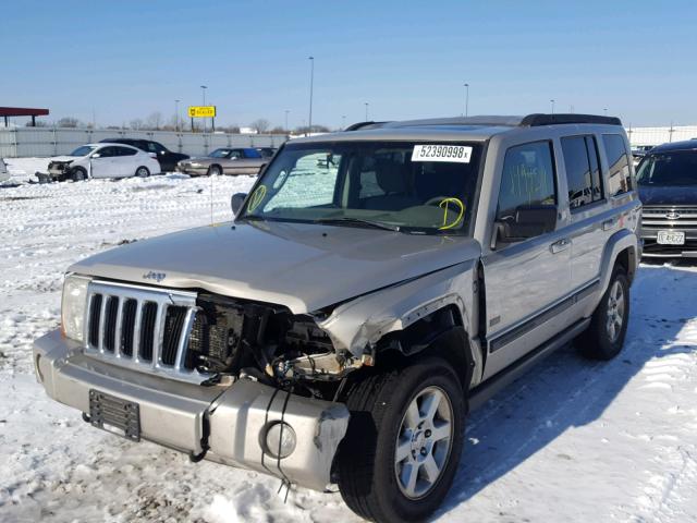 1J8HG48P87C672932 - 2007 JEEP COMMANDER SILVER photo 2