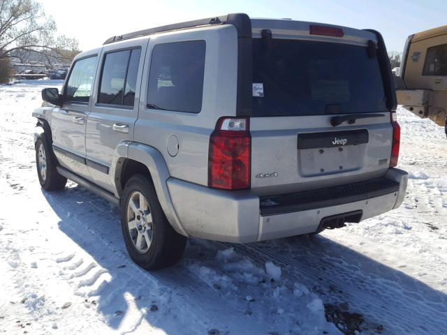 1J8HG48P87C672932 - 2007 JEEP COMMANDER SILVER photo 3