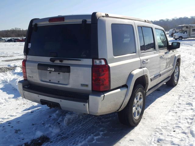 1J8HG48P87C672932 - 2007 JEEP COMMANDER SILVER photo 4