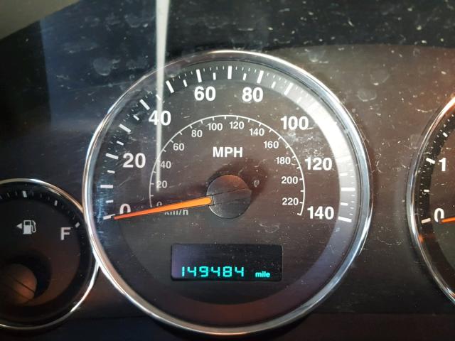 1J8HG48P87C672932 - 2007 JEEP COMMANDER SILVER photo 8