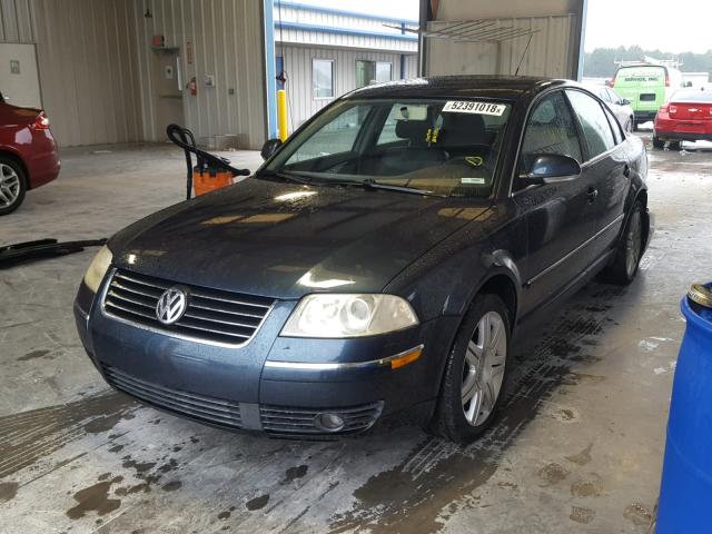 WVWAD63B15P034956 - 2005 VOLKSWAGEN PASSAT GLS BLUE photo 2