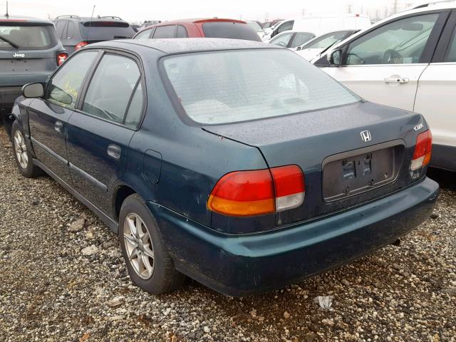 1HGEJ662XTL024342 - 1996 HONDA CIVIC DX GREEN photo 3