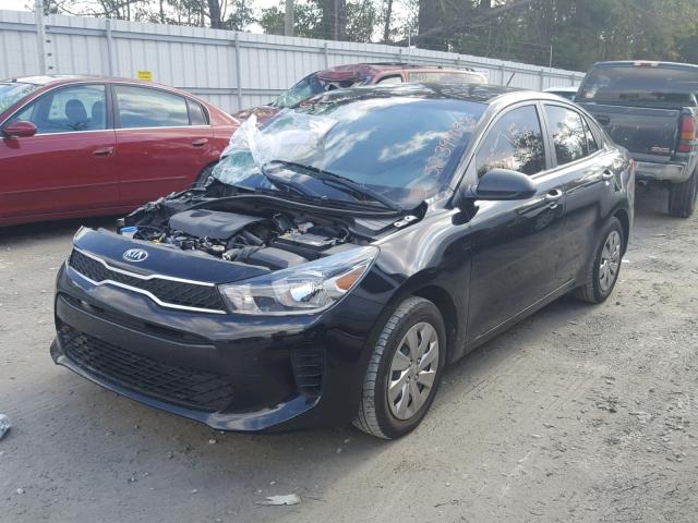 3KPA24ABXJE050192 - 2018 KIA RIO LX BLACK photo 2