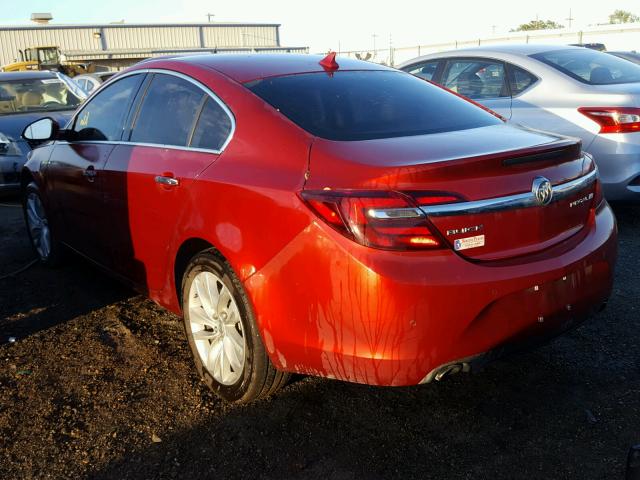 2G4GN5EX5E9208189 - 2014 BUICK REGAL PREM RED photo 3