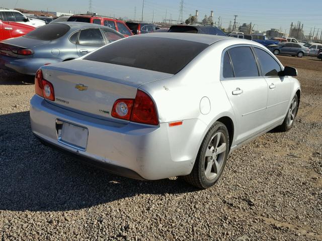 1G1ZC5EUXBF386085 - 2011 CHEVROLET MALIBU 1LT SILVER photo 4