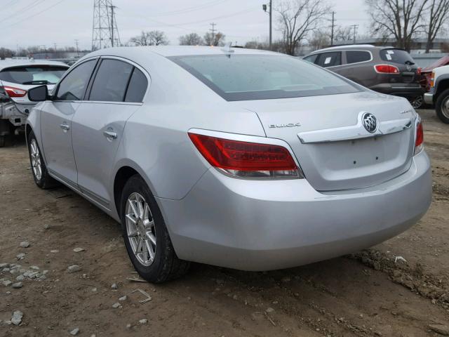 1G4GB5EG4AF127713 - 2010 BUICK LACROSSE C SILVER photo 3