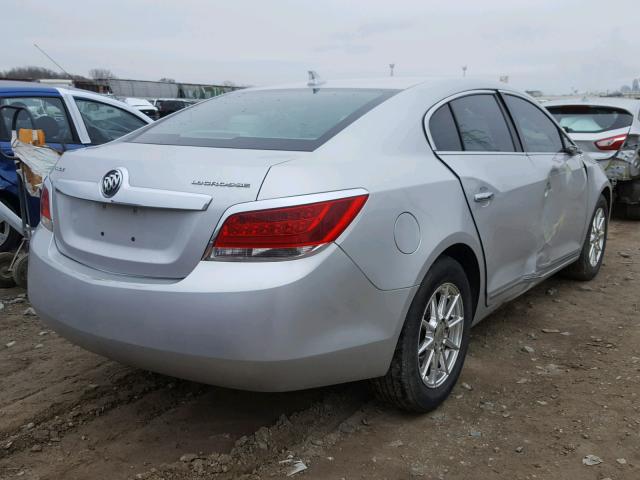 1G4GB5EG4AF127713 - 2010 BUICK LACROSSE C SILVER photo 4