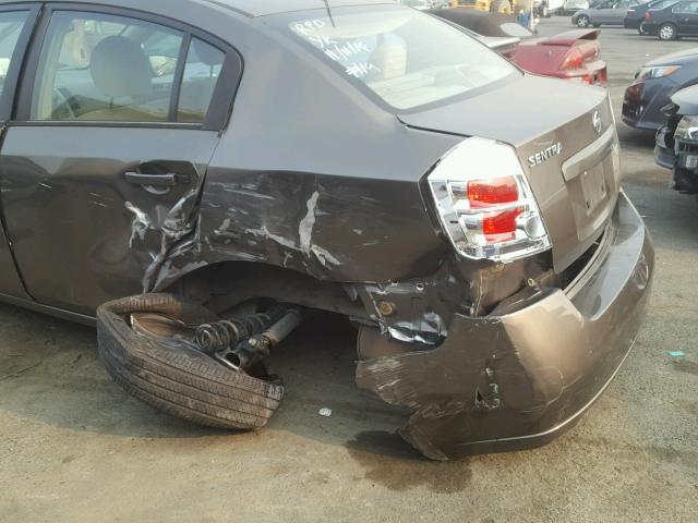 3N1AB61E69L679884 - 2009 NISSAN SENTRA 2.0 GRAY photo 9