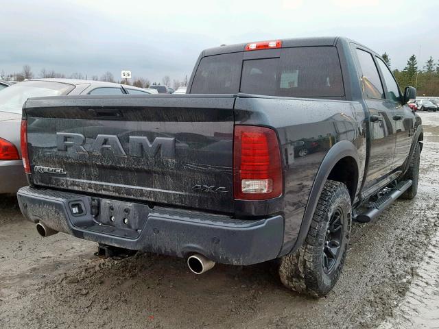 1C6RR7YT6HS794322 - 2017 RAM 1500 REBEL შავი ფოტო 4