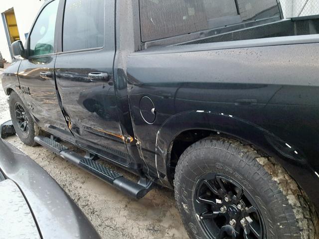 1C6RR7YT6HS794322 - 2017 RAM 1500 REBEL შავი ფოტო 9